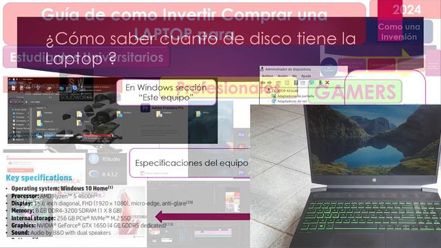 💻💸Guía De Inversión Compra Laptop UNIVERSIDAD PROFESIONAL  GAMER Características Financiamiento