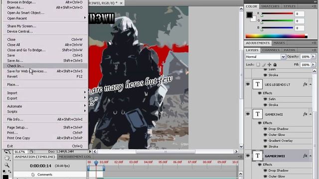 Saving an Animated GIF in Photoshop CS4 смотреть онлайн