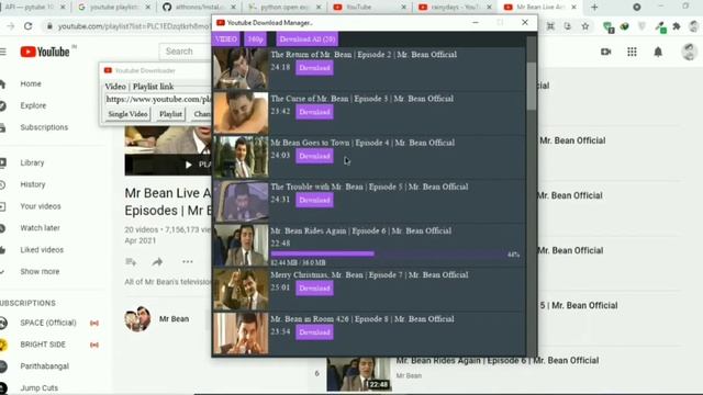 Youtube Download Manager | #python #pygame #tkinter смотреть онлайн