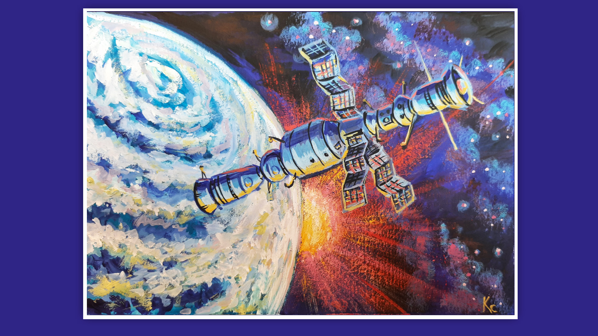 КАК НАРИСОВАТЬ КОСМОС.КАК НАРИСОВАТЬ КОСМИЧЕСКУЮ СТАНЦИЮ.РИСУЕМ КОСМОС. РИСУНОК КОСМОС смотреть онлайн