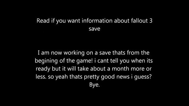 Fallout 3 Modded PS3 Save Game important information смотреть онлайн