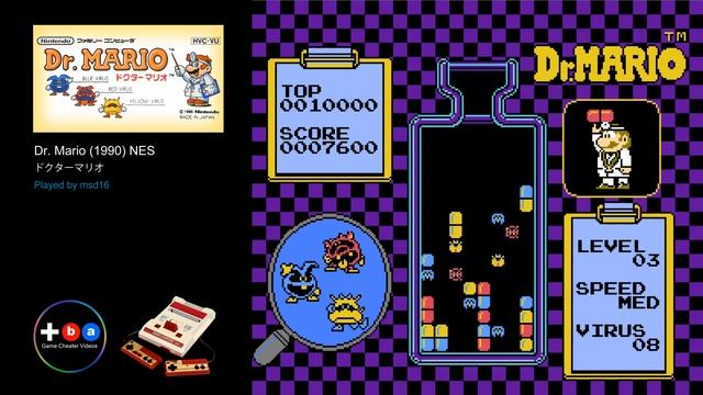 Dr. Mario /ドクターマリオ (1990) NES смотреть онлайн