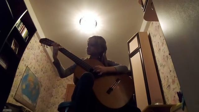 Старинный танец на гитаре. смотреть онлайн