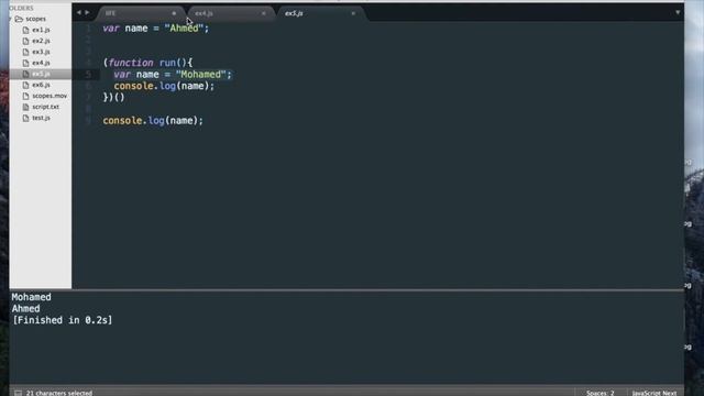 Scopes and IIFE смотреть онлайн