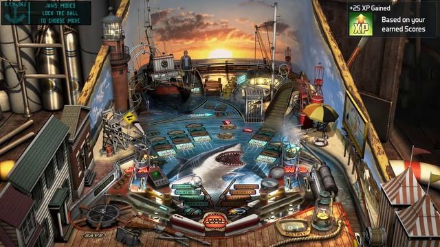Pinball FX3 - Universal Classics Jaws Table Gameplay смотреть онлайн
