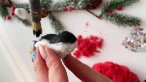 DIY СНЕГИРИ ИЗ ФОЛЬГИ и салфеток СНЕГИРЬ своими руками МАСТЕР КЛАСС по изготовлению птиц  НОвый год