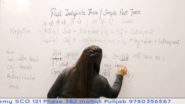 Past Indefinite Negative Tense- Active/Passive By Sarabjeet Kaur смотреть онлайн