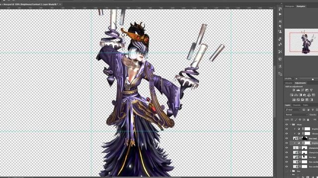 PHOTOSHOP: Chang'e + Nox crossover смотреть онлайн