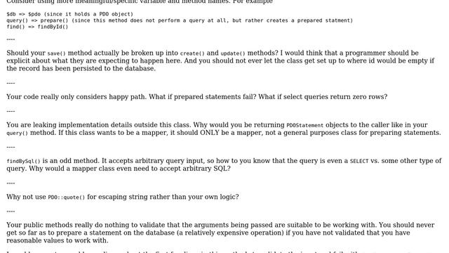 Code Review: A demonstrational example of a Data mapper ORM (3 Solutions!!) смотреть онлайн