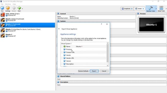 Lecture 10 of 18 : How to Import and export virtual machines as appliance in virtual box смотреть онлайн