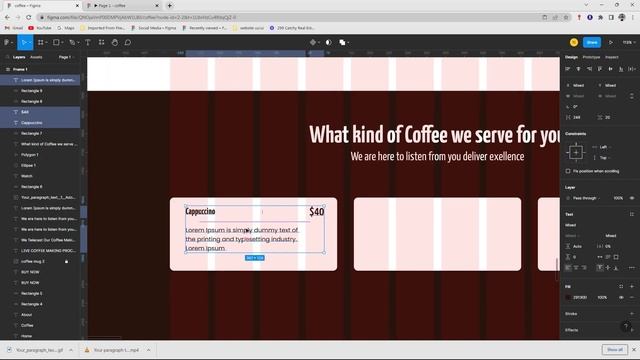 Figma UI Design Tutorial: Make a Coffee Café Landing page смотреть онлайн