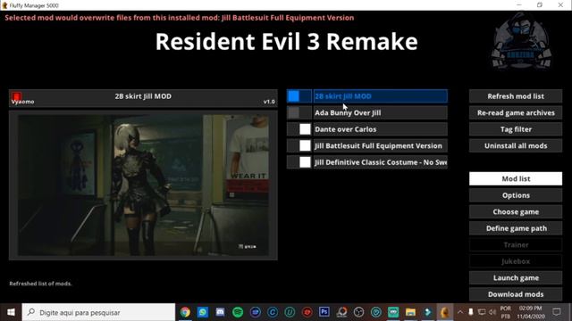 Como Instalar MODS no Resident Evil 3 Remake (MOD Grátis) смотреть онлайн