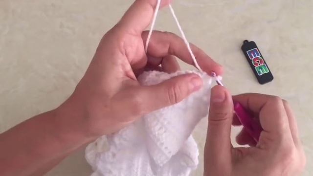 Tığ Işi Pamuk Prenses Hırkası / Kız Bebek Hırkası / Bebek Ceketi / 0-6 Ay