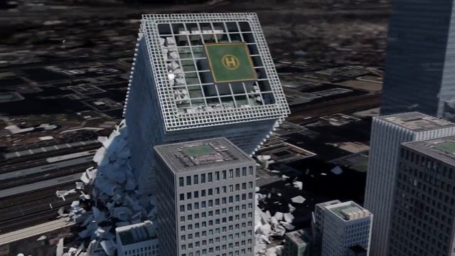 Building destruction in Blender fracture modifier build v2 [Shin Godzilla] смотреть онлайн