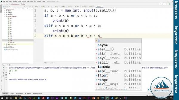 ҚАЗАҚША PYTHON. 4-САБАҚ. IF ELIF ELSE. АҚЖОЛ КНЯЗОВ