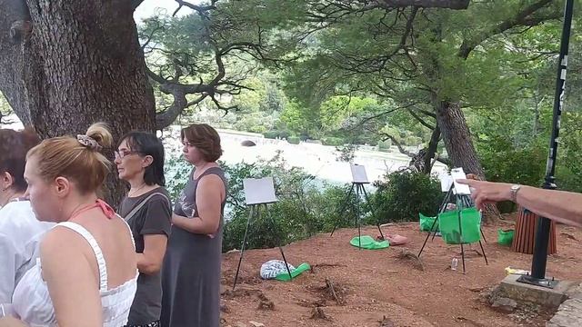 Рисуем в Черногории, место Свети Стефан, первый день работы, общие наставления ученикам смотреть онлайн