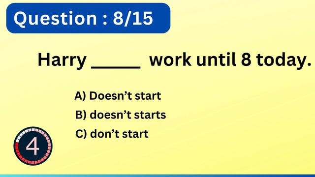 Present Simple | Grammar Test смотреть онлайн