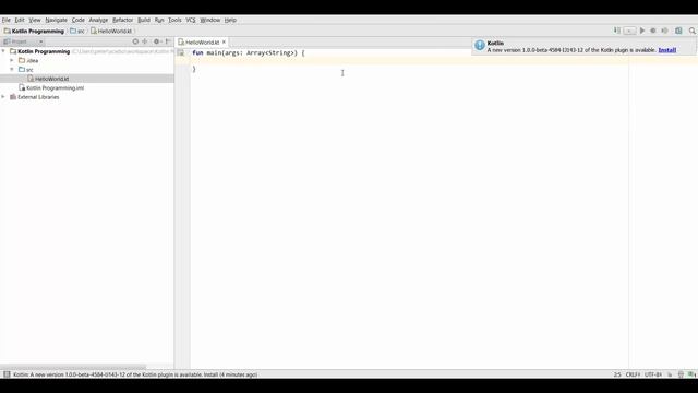 Kotlin Tutorial #10 Your First Stand Alone Application смотреть онлайн