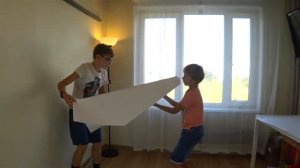 САМЫЙ БОЛЬШОЙ БУМАЖНЫЙ САМОЛЕТИК!