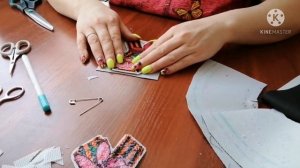 Вышитая георгиевская ленточка - брошь, своими руками!!!