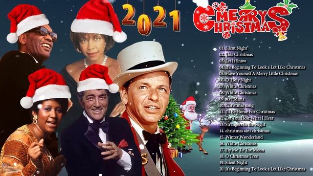 Ray Charles, Frank Sinatra,Aretha Franklin,Dean Martin,Natalie ?Old Classic Christmas Songs 60 70 8 смотреть онлайн