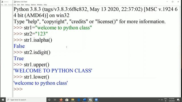 @18 PYTHON PROGRAMMING -STRINGS FUNCTIONS AND EXAMPLES |Hindi смотреть онлайн