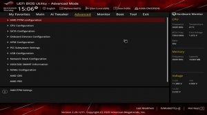 ASUS ROG Strix B550-F Gaming (WiFi) BIOS Overview