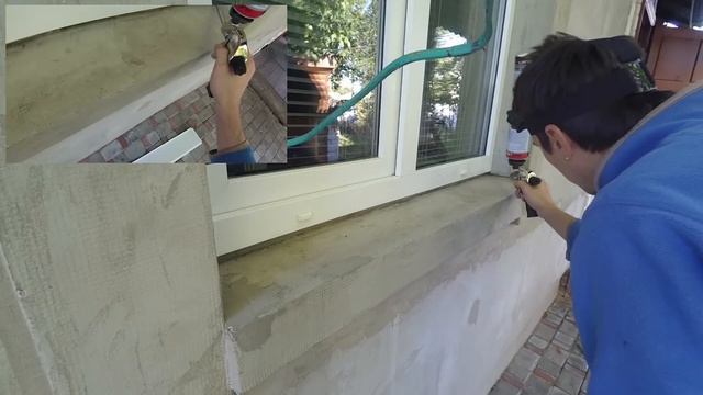 Установка оконного отлива на утепленную стену. смотреть онлайн
