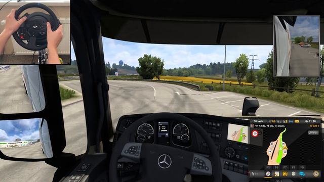 France trucking Euro Truck Simulator 2 | Thrustmaster T300 RS Gameplay смотреть онлайн