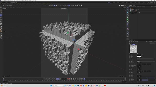 Зацикленная анимация при помощи шейдеров 004. CINEMA4D+Redshift
