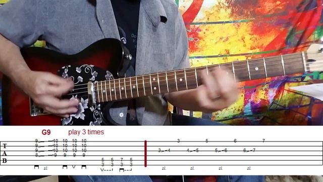 BLUES-ROCK GUITAR LESSON - COMBINING RHYTHM AND LEAD