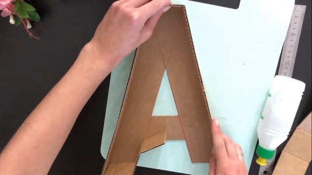 Как сделать объемную букву или объемную цифру на день рождение. 3D буква. DIY. Decor смотреть онлайн