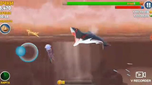 БЕЛАЯ АКУЛА ПРАВИТ МОРЯМИ!Hungry Shark Evolution смотреть онлайн