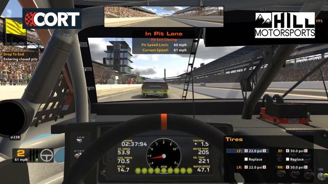 CORT Trading Paints Cup Series Round 6 of 18. Indy 70 Laps! смотреть онлайн