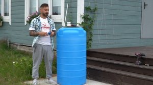 Как установить отвод в пластиковую емкость