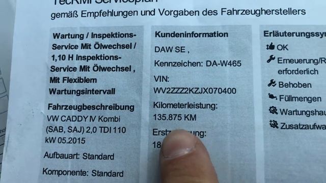 VW Caddy Maxi 2018, 2,0 TDI 150 ps 152000 km смотреть онлайн