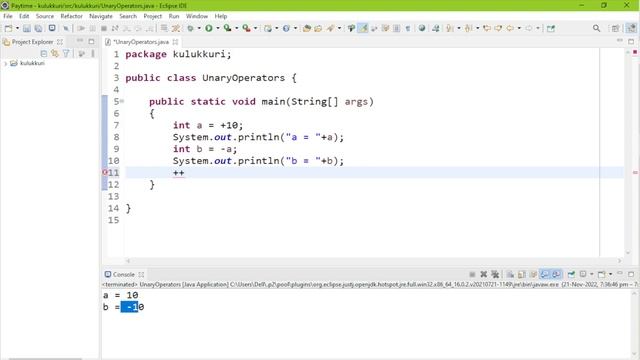 Core JAVA - Unary Operators (Part - 1) смотреть онлайн