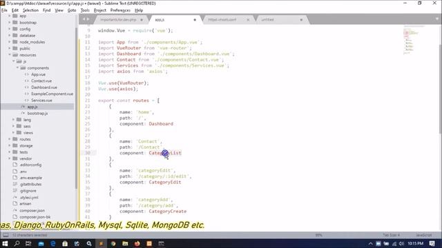 Laravel-7 Vue Routers Part-06 | How to install and use vue-router | Links смотреть онлайн