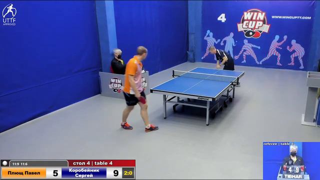 02:05 Плющ Павел (2:3) Коробейник Сергей стол 4 ЮГ- 4 05.11.21 смотреть онлайн