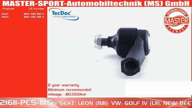 21611-PCS-MS | TIE ROD END | Master-Sport-Automobiltechnik (MS) GmbH смотреть онлайн