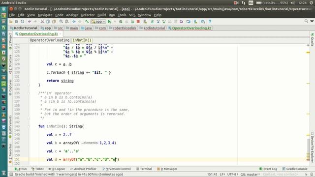 Android Kotlin Tutorial #160 - Operator overloading - 'in' operator смотреть онлайн