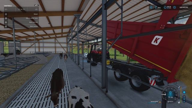 FS22  New Mod (console): Cow Barn Big With LIZARD Mixfeeder | Mods In The Spots # 308