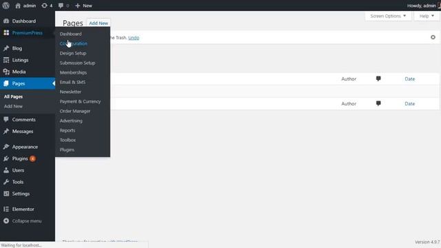 WordPress Page Template смотреть онлайн