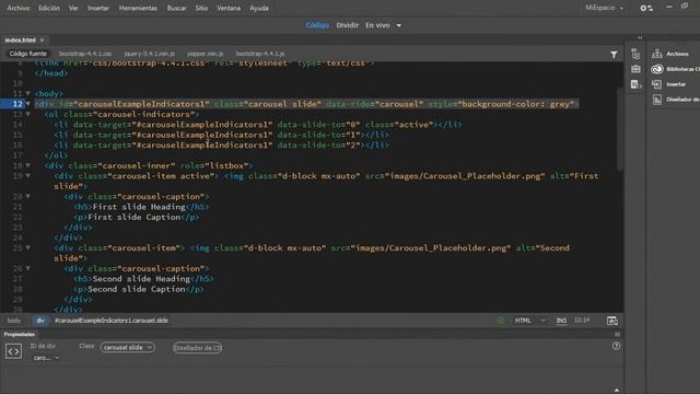 Video 2 Creación de Carrusel con Dreamweaver y Bootstrap смотреть онлайн