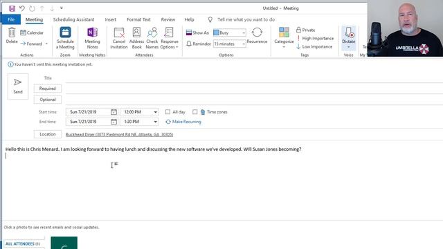 Outlook Calendar - use location, dictate notes and emails, and disable forwarding by Chris Menard смотреть онлайн