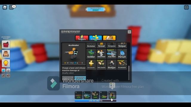 Buying Accelerator + Open 2 Deluxe Crates | Tower Defense Simulator смотреть онлайн