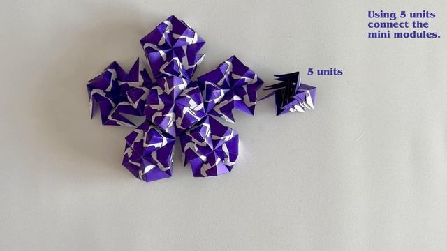 Origami 90 Units Sonobe Variations  #modularorigami #origami