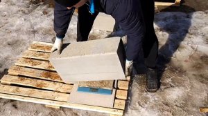 Испытания пеноблоков газоблоков, взвешивание