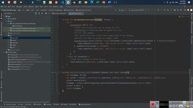 Firebase Cloud Storage | How to Upload with its Filename Android Kotlin 2022 смотреть онлайн