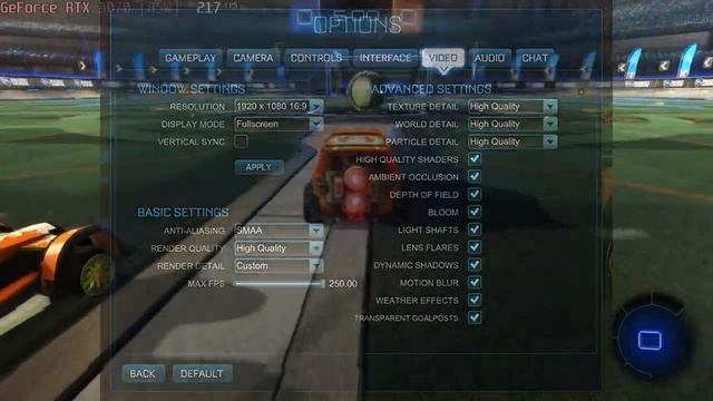 ? NVIDIA GeForce RTX 3070 [Laptop, 85W] - Rocket League gameplay benchmarks (1080p) смотреть онлайн